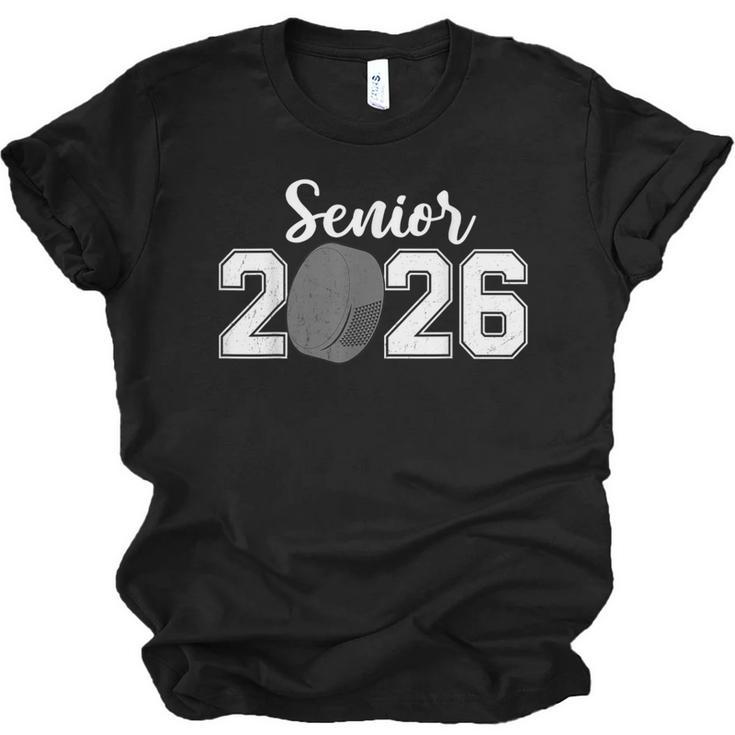 Vintage Class Of 2026 Hockey Senior 2026 Graduation 2026 Unisex Jersey T-Shirt
