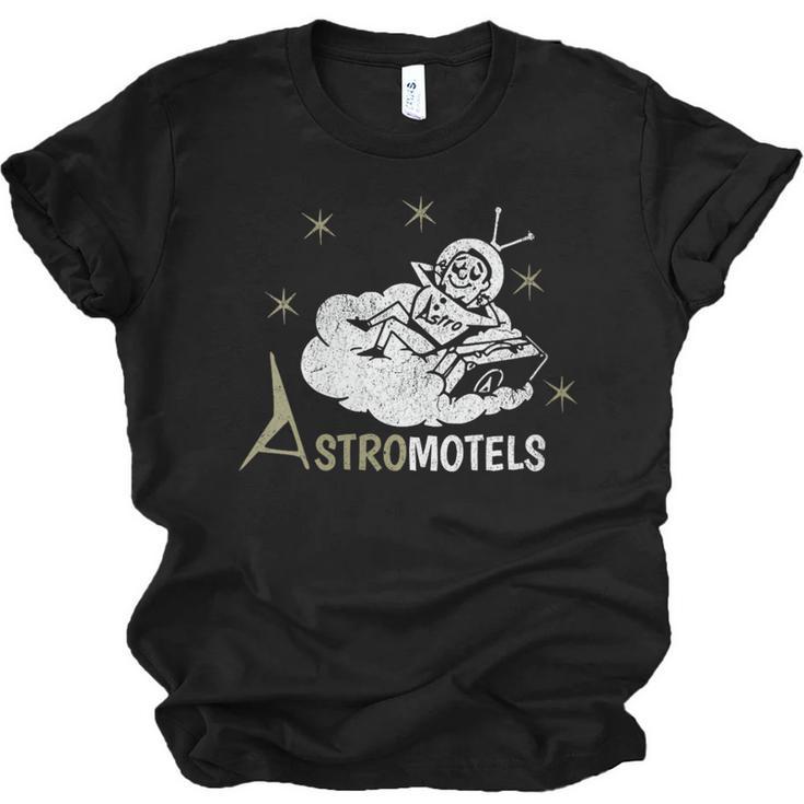 Vintage Hotel Matchbook Astro Motels 50s Retro Spaceman Unisex Jersey T-Shirt