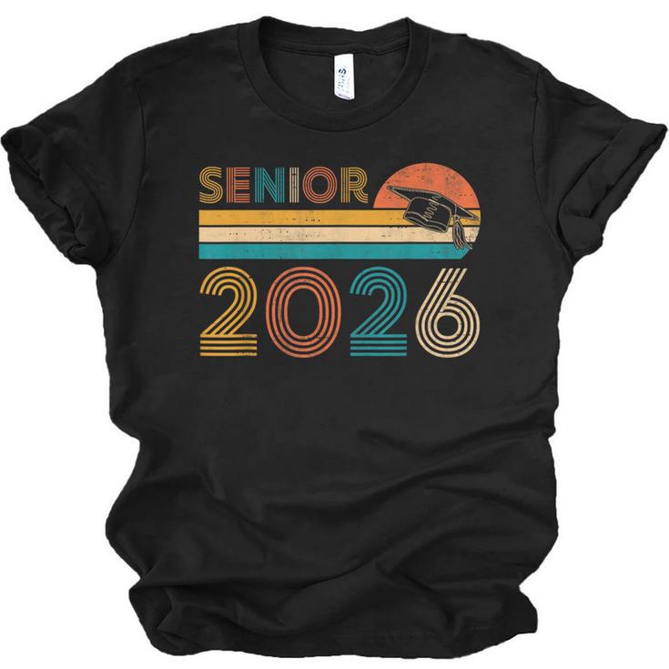 Vintage Senior 2026 Graduate Class Of 2026 Graduation Grad Unisex Jersey T-Shirt