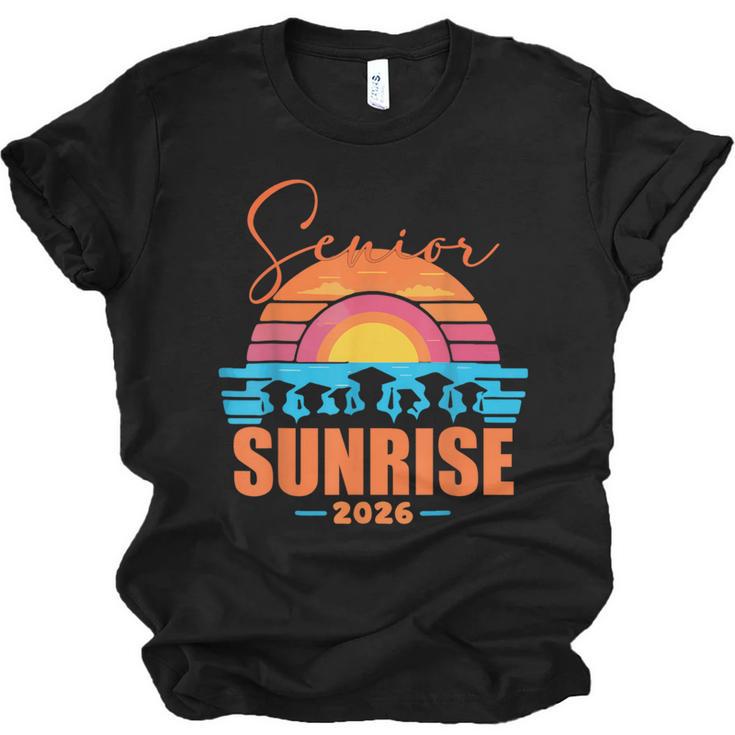 Vintage SENIOR SUNRISE 2026 Seniors Of Class Graduation Unisex Jersey T-Shirt