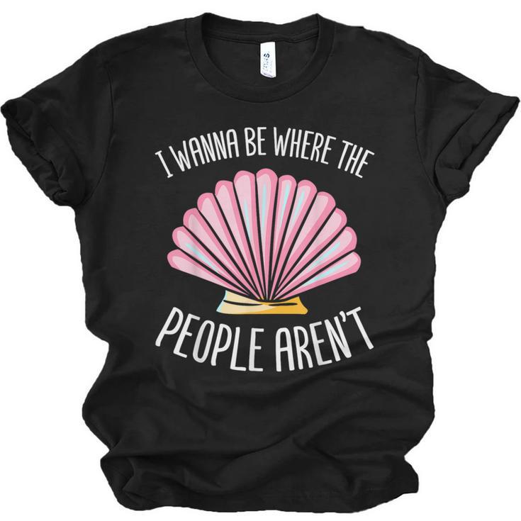 I Wanna Be Where The People Aren't Introverted Introvert Unisex Jersey T-Shirt