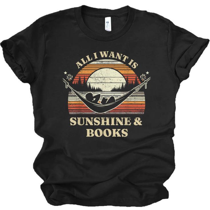 All I Want Is Sunshine & Books Summer Reading Unisex Jersey T-Shirt