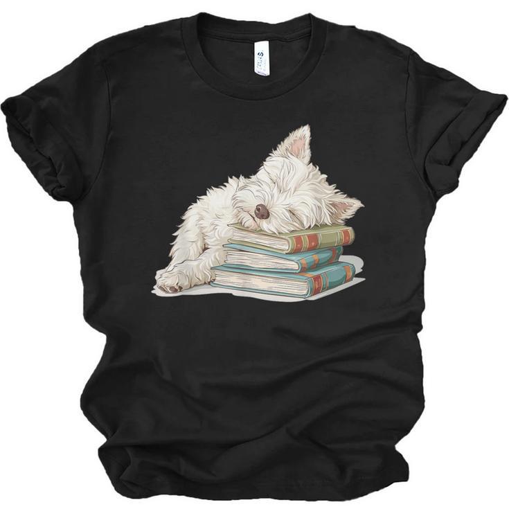 West Highland Terrier Books Dog Breed Westie For Men Women Girls Kids Unisex Jersey T-Shirt