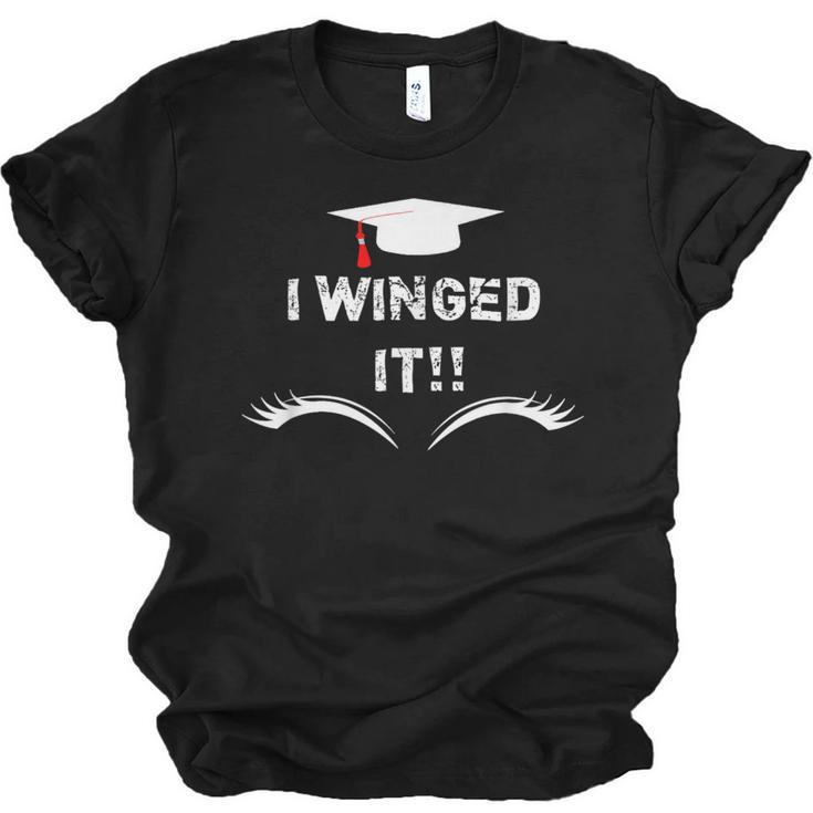 I Winged It Cosmetology Graduation Unisex Jersey T-Shirt