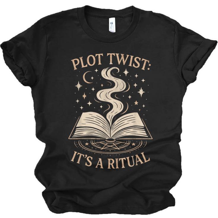 Witchy Book Club Pagan Reader Occult Fiction Coven Ritual Unisex Jersey T-Shirt