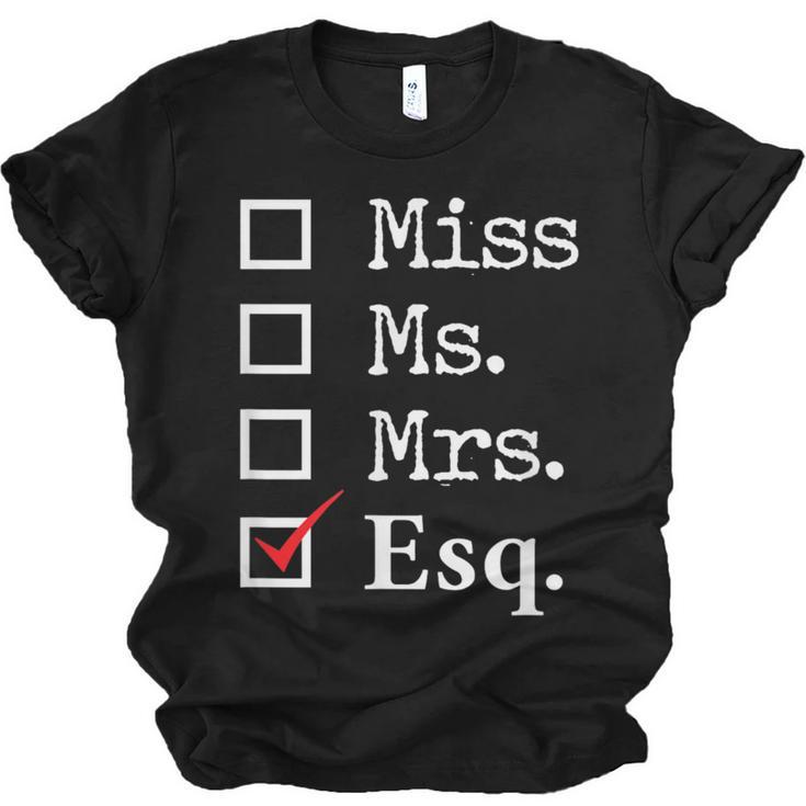 Women Lawyer Attorney Law School Graduation Lawyer Unisex Jersey T-Shirt