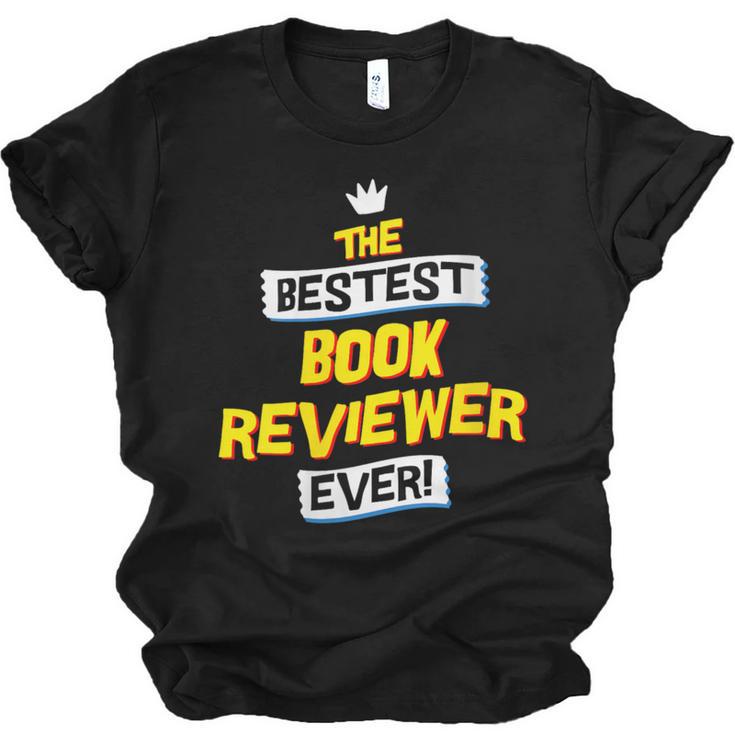 Women's Best Book Reviewer Critic Job Occupation Unisex Jersey T-Shirt