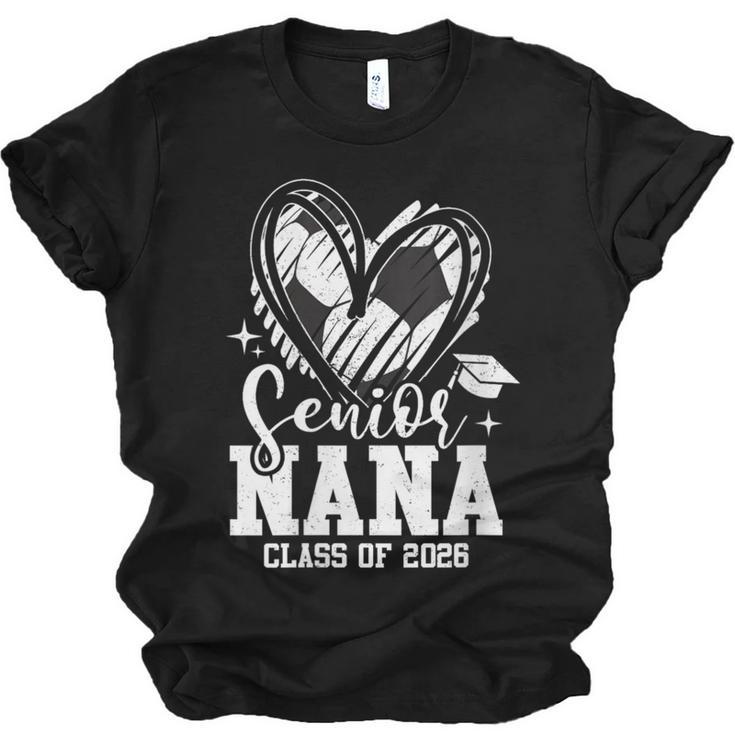 Women's Senior Nana Class Of 2026 Soccer Graduation Heart Unisex Jersey T-Shirt
