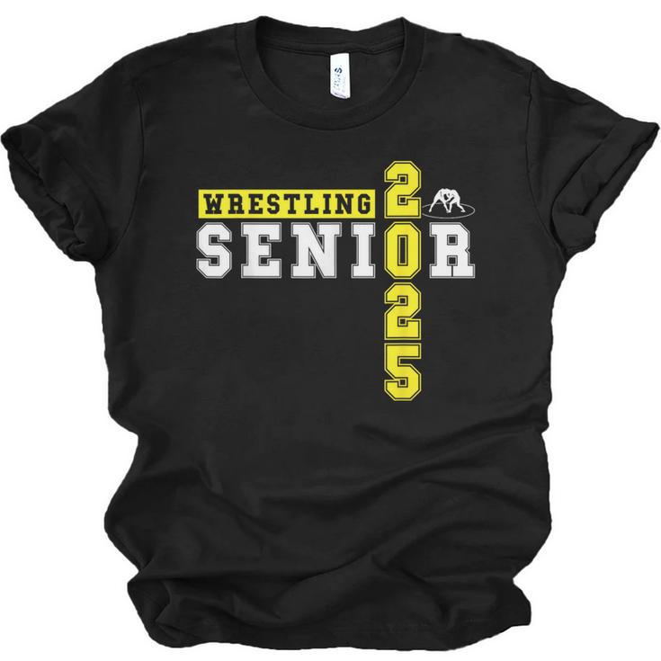 Wrestling Senior Night Wrestling Senior 2025 Graduation 22 Unisex Jersey T-Shirt