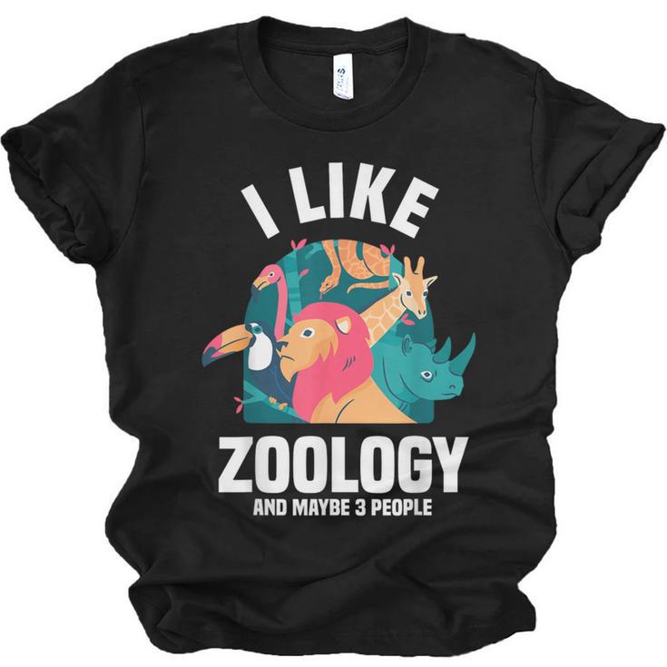 Zoologist Scientist Wildlife Biologist Zoology Introverted Unisex Jersey T-Shirt