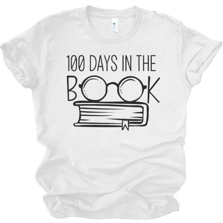 100 Days Of SCHOOKBook Nerd Book Lover Reading Librarian Boo Unisex Jersey T-Shirt