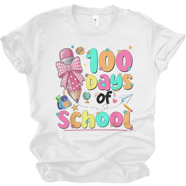 100th Day Of School Teacher Books 100 Days Of School Women Unisex Jersey T-Shirt