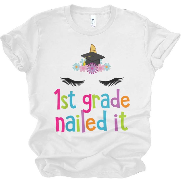 1st Grade Nailed It T Shirt Unicorn Graduation Class Of 2018 Unisex Jersey T-Shirt