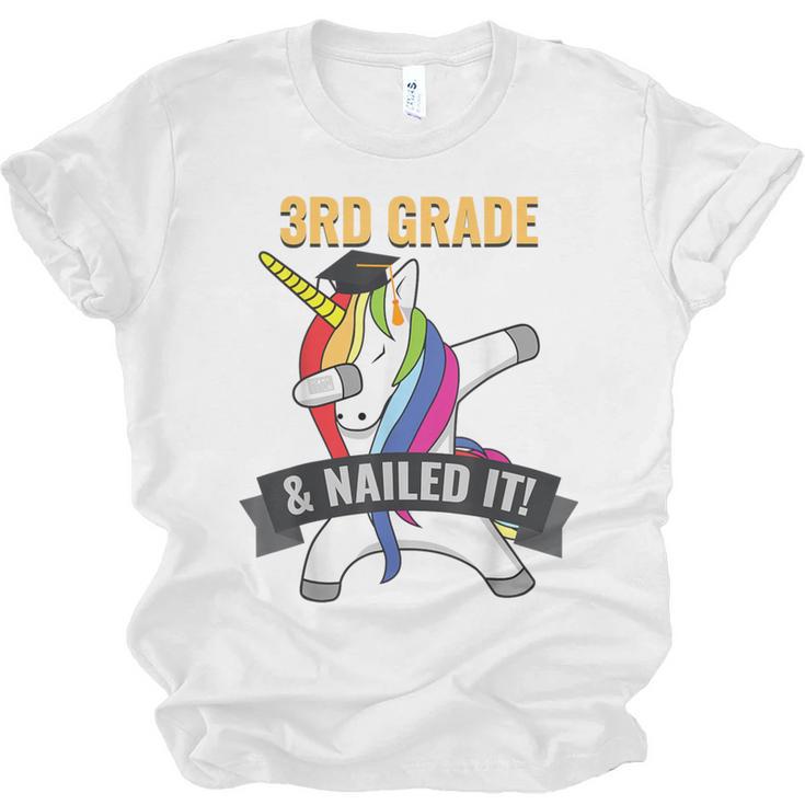 3RD GRADE NAILED IT UNICORN DABBING GRADUATION T-SHIRT Unisex Jersey T-Shirt
