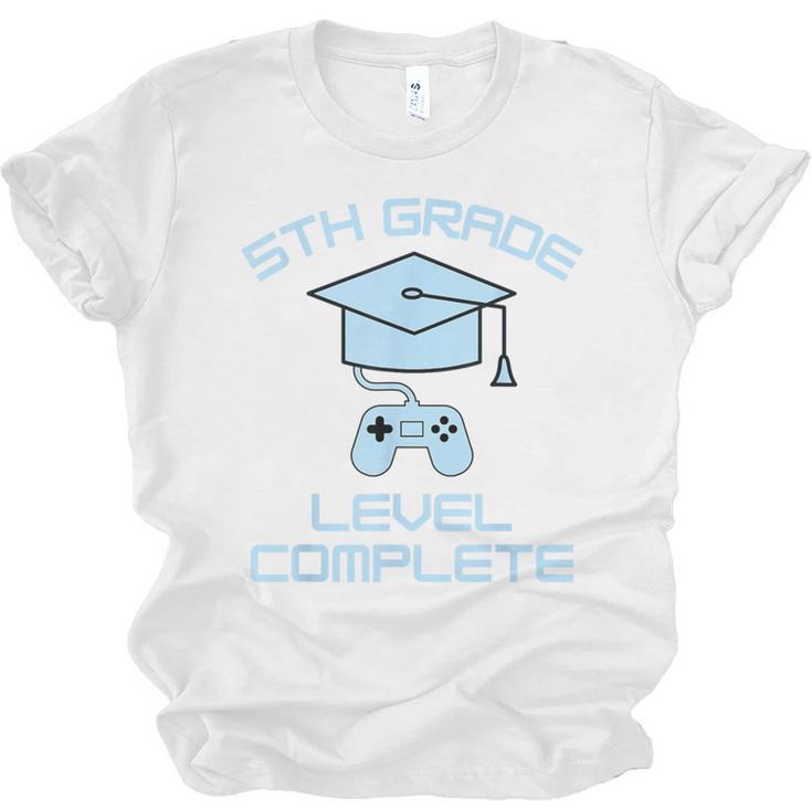 5th Grade Level Complete Fifth Grade Gamer Graduation Day Unisex Jersey T-Shirt