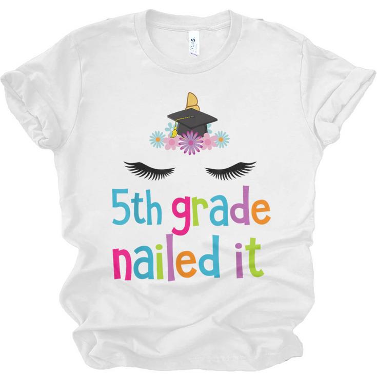 5th Grade Nailed It T Shirt Unicorn Graduation Class Of 2018 Unisex Jersey T-Shirt