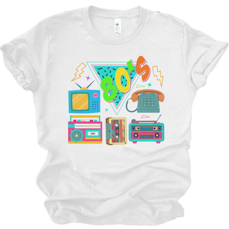 80's Vintage Cassette Tape Nostalgia Mixtape Era 1980s Retro Unisex Jersey T-Shirt