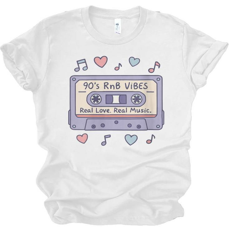 90s RNB Vibes Cassette – Retro Music Nostalgia RNB Cassette Unisex Jersey T-Shirt