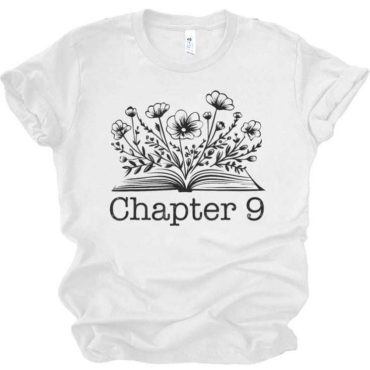 9th Birthday Chapter 9 Reading Book Lover 9 Year Old Unisex Jersey T-Shirt
