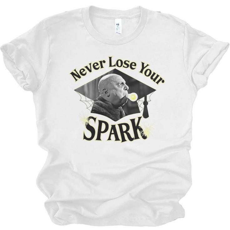The Addams Family TV Series – Uncle Fester Graduation Spark Premium Unisex Jersey T-Shirt