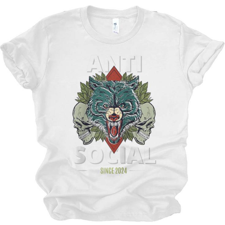 Antisocial Introvert I Like Being Alone Raglan Baseball Tee Unisex Jersey T-Shirt