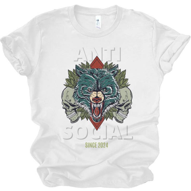Antisocial Introvert I Like Being Alone Unisex Jersey T-Shirt