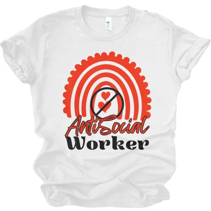 AntiSocial Worker Anti-Social Social Worker Introvert Unisex Jersey T-Shirt