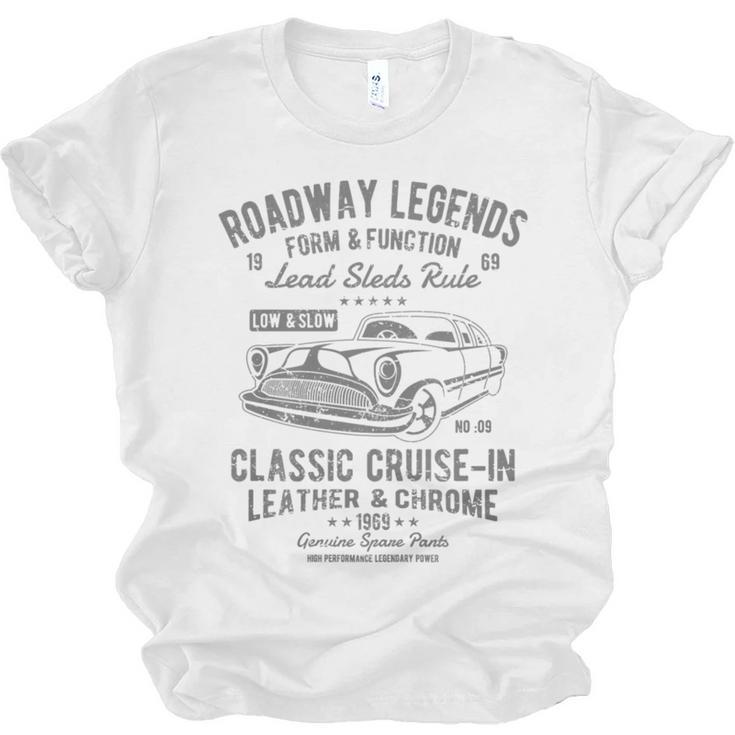 Automotive Nostalgia Classic Car Cruise-In Distressed Premium Tri-Blend Unisex Jersey T-Shirt