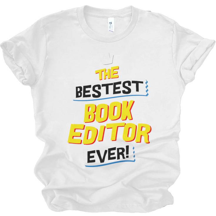 Best Book Editor Job Occupation Premium Tri-Blend Unisex Jersey T-Shirt