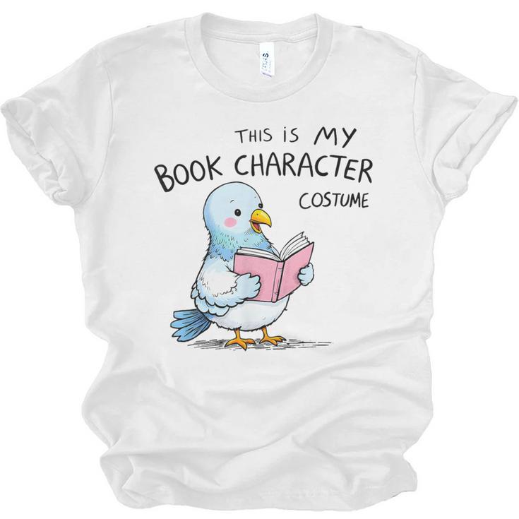 This Is My Book Character Costume I Pigeon Reading Tee Unisex Jersey T-Shirt