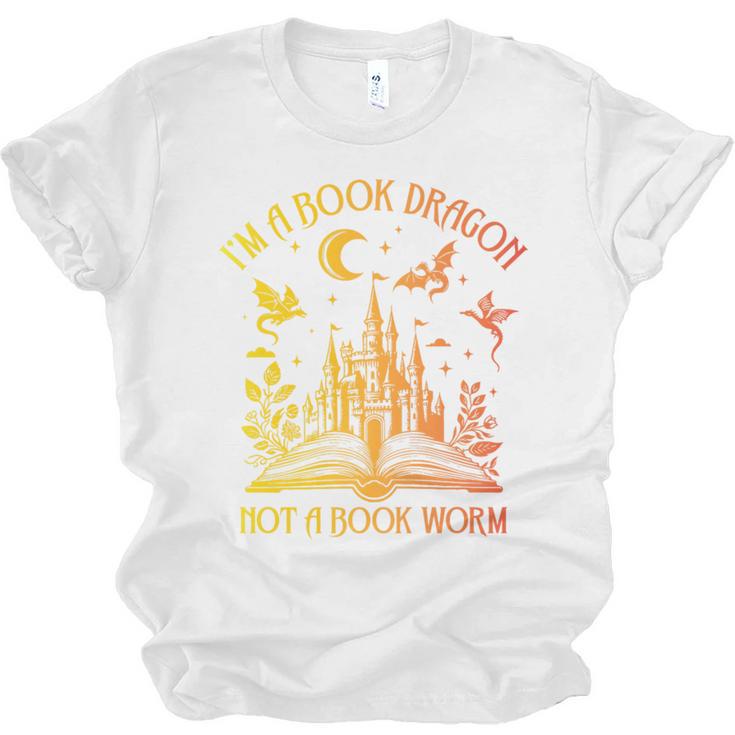Book Dragon Not Book Worm Premium Unisex Jersey T-Shirt