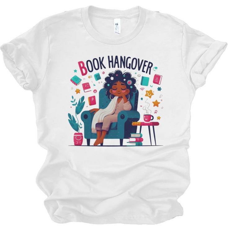 Book Lover Graphic Tee Book Hangover Premium Tri-Blend Unisex Jersey T-Shirt