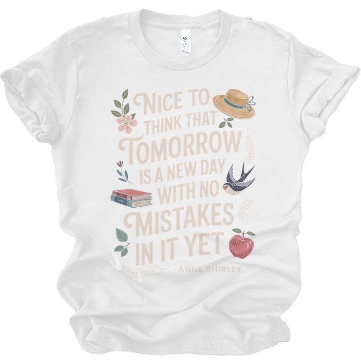 Book Lover Tomorrow Quote Anne Shirley Unisex Jersey T-Shirt