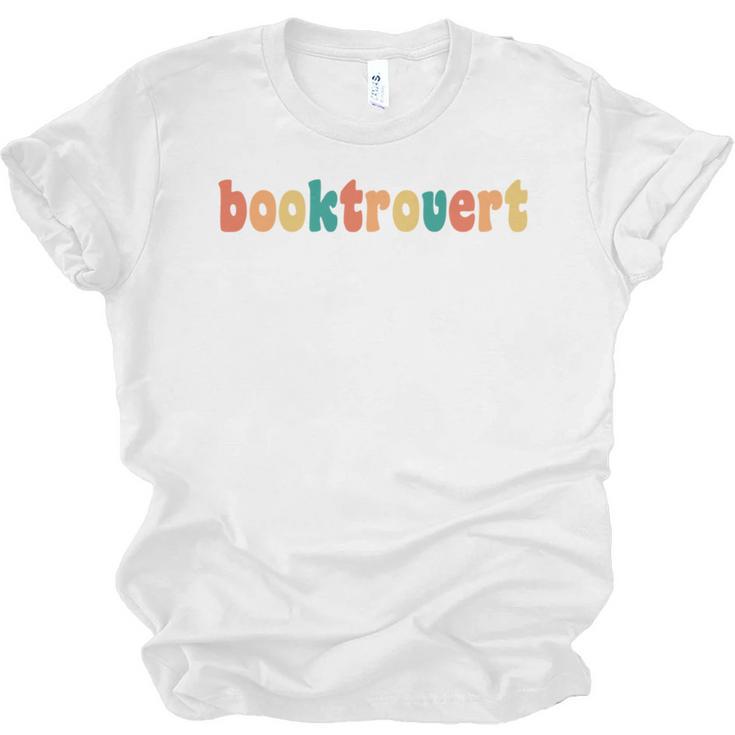 Book Lovers Introverted Bookworm Reading Booktrovert Unisex Jersey T-Shirt