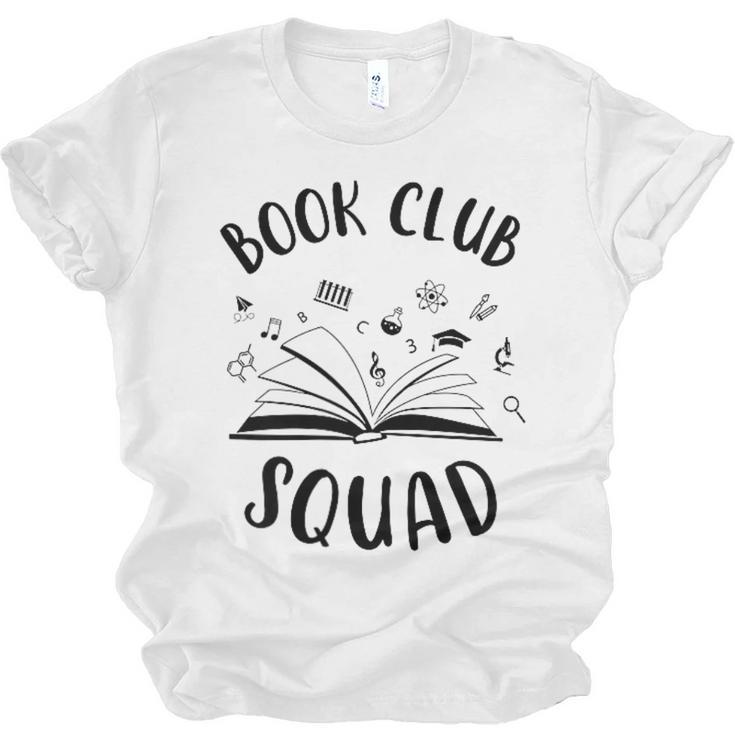 Books Club Squad Reading Book Lover Book Minimalist Team Tee Unisex Jersey T-Shirt