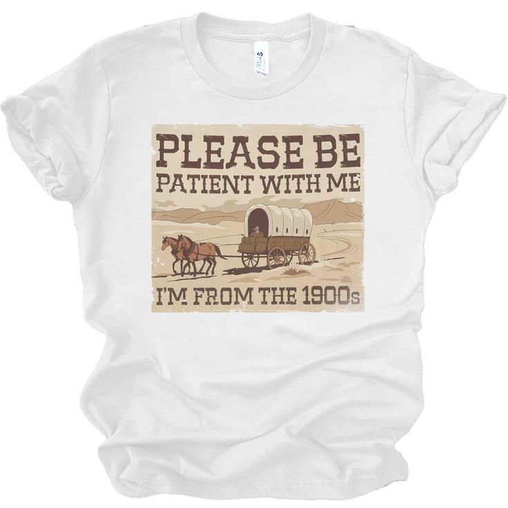 Boomer Millennial Please Be Patient I'm From The 1900s Premium Unisex Jersey T-Shirt