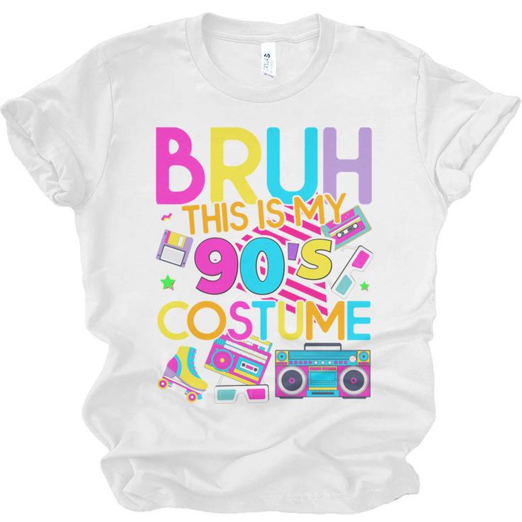 Bruh This Is My 90's Costume Nostalgia Mixtape 1990s Party Unisex Jersey T-Shirt