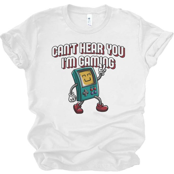 Cant Hear You Im Gaming Introvert Gamer Antisocial Unisex Jersey T-Shirt