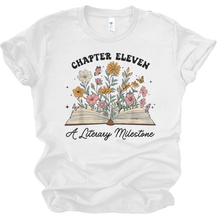 Chapter 11 A Literary Milestone 11th Birthday Book Lovers Unisex Jersey T-Shirt