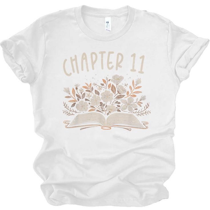 Chapter 11th Birthday Bookworm 11 Years Old For Book Lovers Unisex Jersey T-Shirt