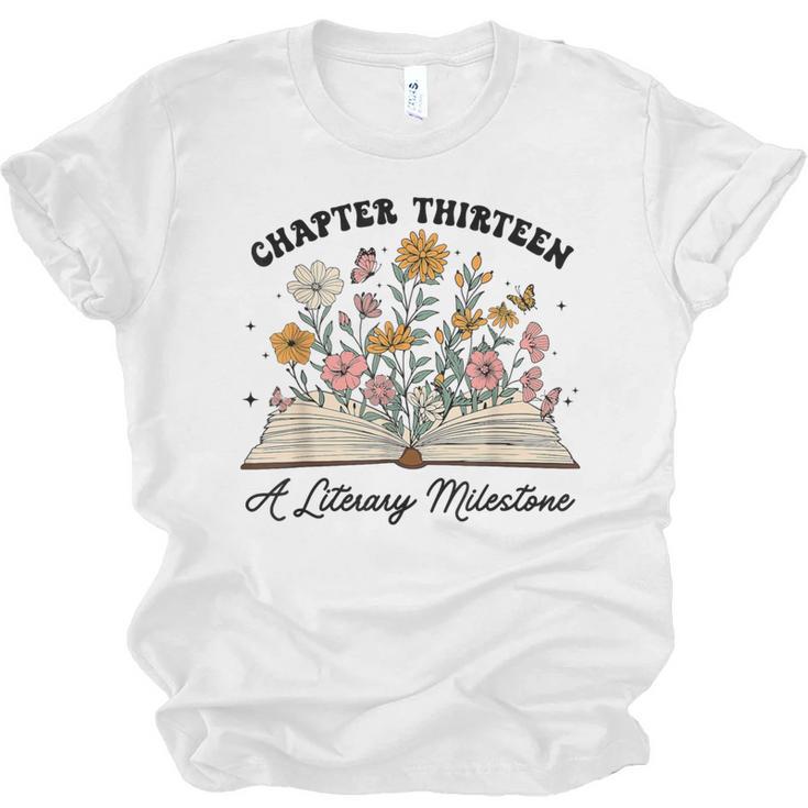 Chapter 13 A Literary Milestone 13th Birthday Book Lovers Unisex Jersey T-Shirt