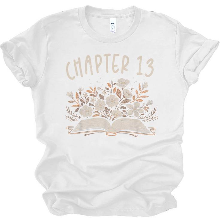 Chapter 13th Birthday Bookworm 13 Years Old For Book Lovers Unisex Jersey T-Shirt
