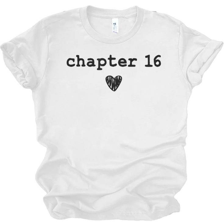Chapter 16 Book Lovers Readers & Authors 16th Birthday Unisex Jersey T-Shirt