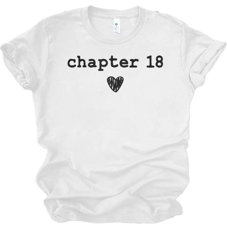 Chapter 18 Book Lovers Readers & Authors 18th Birthday Unisex Jersey T-Shirt