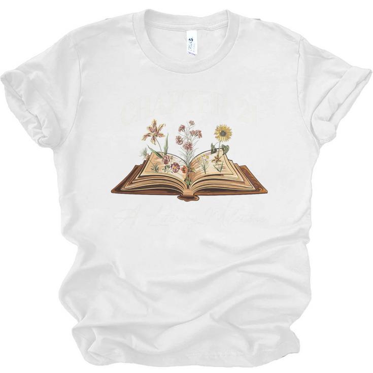 Chapter 21 Years Old 21st Birthday Wildflower Book Lover Premium Tri-Blend Unisex Jersey T-Shirt