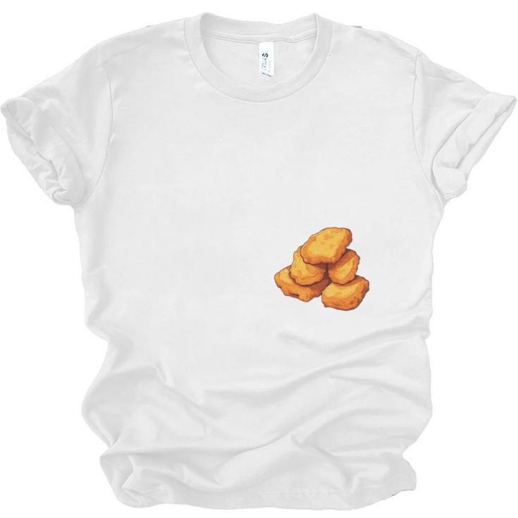 Chicken Nugget Saying Introvert Nuggie Foodie Food Unisex Jersey T-Shirt