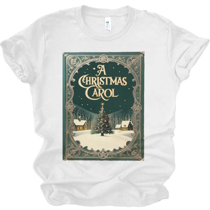 A Christmas Carol Book Cover By Charles Dickens Unisex Jersey T-Shirt