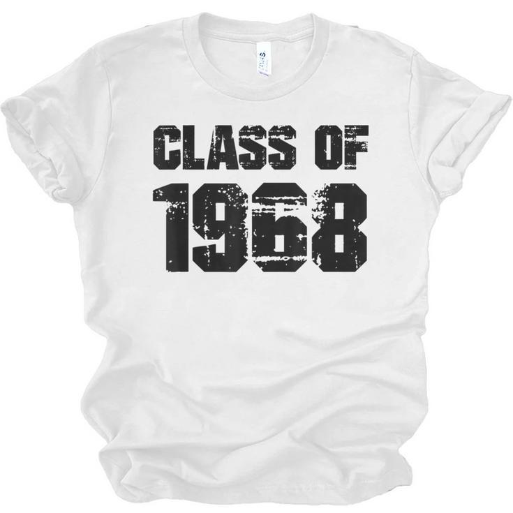 Class Of 1968 High School College Graduation Reunion Unisex Jersey T-Shirt