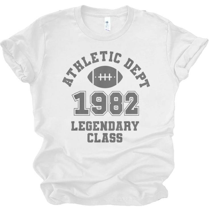 Class Of 1982 Graduation Yr High School Pride Vintage Retro Unisex Jersey T-Shirt
