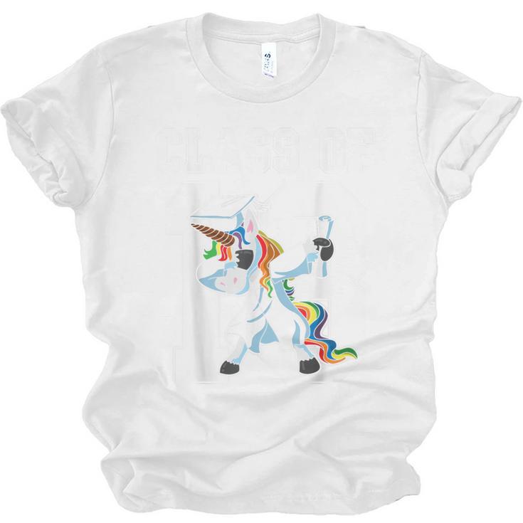 Class Of 2018 Graduation Dabbing Unicorn Unisex Jersey T-Shirt